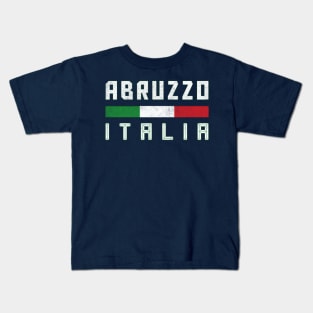 Abruzzo Italia / Italy Typography Design Kids T-Shirt